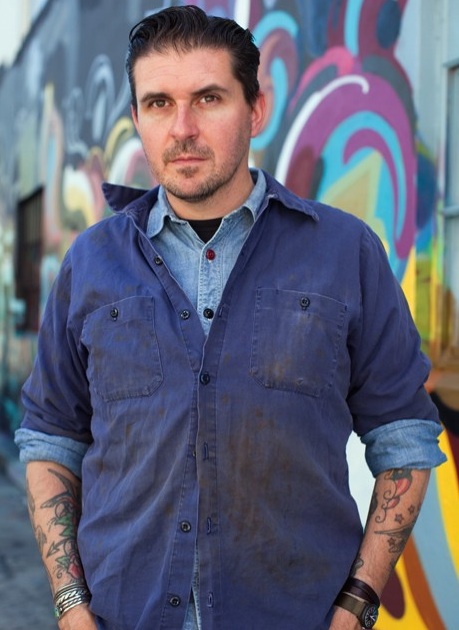 SF_localwisdom23 This San Francisco man loves his dad's old work shirt, even though it's stained and repaired with iron-on patches. (Photo by Paige Green, via Local Wisdom)