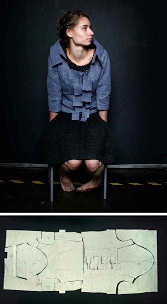 SF_lyndabook_nowaste3 Sam Forno's low- to no-waste jacket, which is made by morphing the pattern pieces into the negative space on the fabric layout. (Photos by Shidume Lozada Photography, from "Fashion & Sustainability")