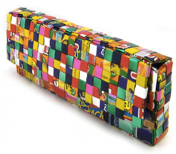 candy_wrapper_purse This clutch purse is made of discarded candy wrappers. (Via SourceForge)