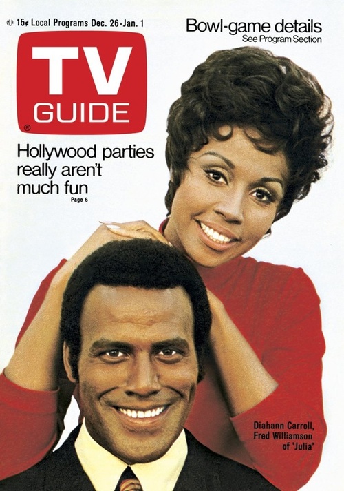 vbg_carroll_tvguide The stars of "Julia," Diahann Carroll and Fred Williamson, on the cover of the Dec. 26-Jan 1, 1971 issue of "TV Guide."