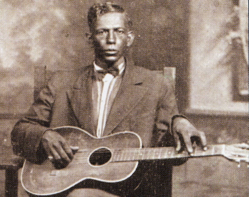 78_musician_patton A detail of the only known photo of Charley Patton, circa 1929. The photo is now in the collection of John Tefteller and can be purchased in calendars and as a poster at his Blues Images website. (Via John's Old Time Radio Show)