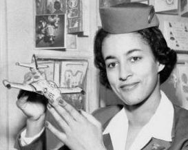 Ruth_Carol_Taylor__public_domain_ Ruth Carol Taylor, the first African American stewardess.