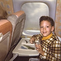 airlinescliff_boy Top: Southwest stewardesses in 1971 (Via Museum of Flight) Above: Cliff Muskiet on a KLM flight as a boy. (Via Uniform Freak)