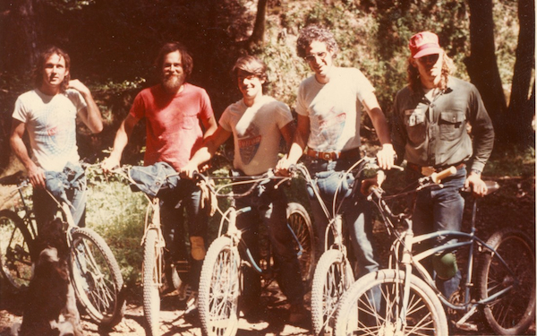1976Excelsiors Before Breezers and the MountainBikes made by Charlie Kelly and Gary Fisher, Schwinn Excelsiors were the bikes of choice for many Marin riders, including (left to right) Alan Bonds, Benny Heinricks, Ross Parkerson, Jim Stern, and Charlie Kelly.