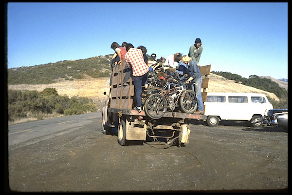 FredsTruck As Repack became a regular event, riders would load their bikes into the back of Fred Wolf's one-ton flatbed to hitch a ride to the lot at Azalea Hill.