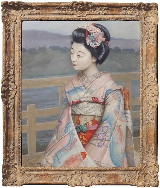 huguette_painting_japanesegirlEDIT A painting signed by Huguette Clark, entitled "Portrait of a Maiko," sold for $6,250. (Via Christies.com)