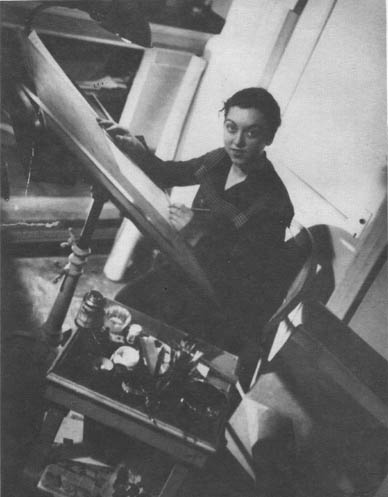 trina_50s_artists_hildaterry Hilda Terry, the creator of "Teena," put up a fight to be included in the National Cartoonists Society in 1949. (Via "Pretty in Ink")