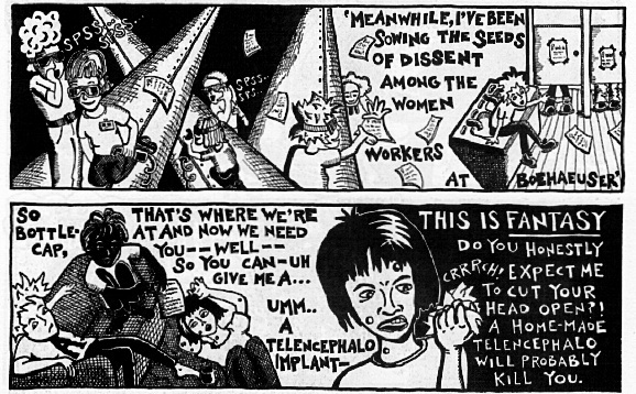 trina_90s_comics_girlhero Megan Kelso drew and self-published her subversive minicomic "Girlhero" in the 1990s.