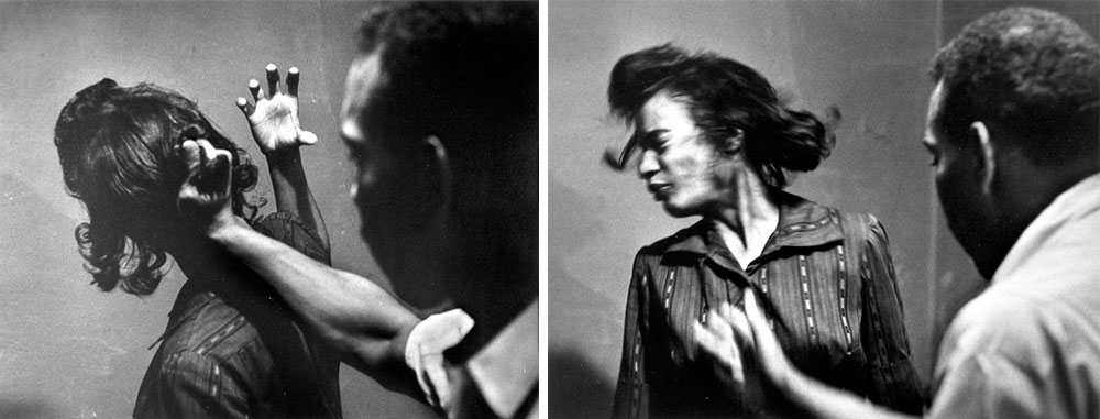 Two images from James Karales' series on SNCC's passive resistance training from 1960. © The Estate of James Karales, courtesy of Mrs. Monica Karales.