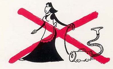 The Austrotel in Ljubljana, Slovenia, is one of many hotels with door hangers depicting maids crossed out with big Xs or slashes. (Courtesy of Edoardo Flores)