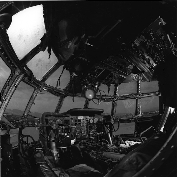 Boeing Stratofreighter cockpit, China Lake Naval Weapons Station, 1987.