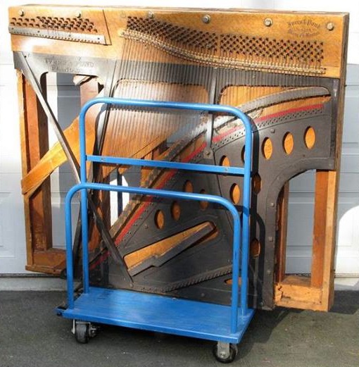 Though the piano's sounding board was hauled away by souvenir hunters within minutes of hitting the ground, it is now being stored by Paul Dorpat.