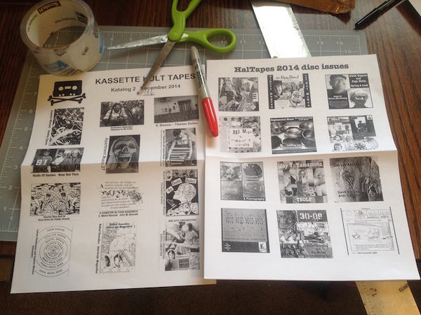 Hal McGee's catalog for Kassette Kult Tapes and HalTapes 2014 disc issues. (Courtesy of Hal McGee)