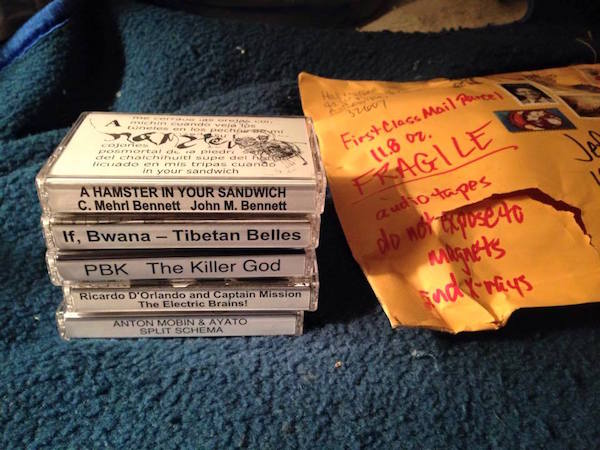 Jeff Chenault—also known as Jeff Central, one of the key figures of 1980s cassette culture—has ordered tapes from Hal McGee’s latest cassette label, Kassette Kult Tapes, which McGee started in July 2014. (By Jeff Chenault, courtesy of Hal McGee)