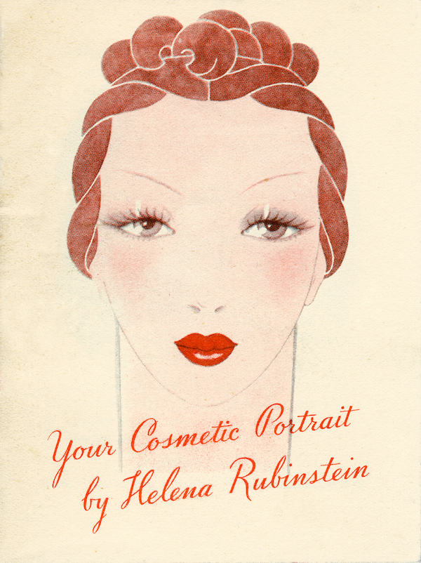 A 1935 Helena Rubinstein pamphlet, "Your Cosmetic Portrait." (Photo by Bradford Robotham, courtesy of the Jewish Museum)