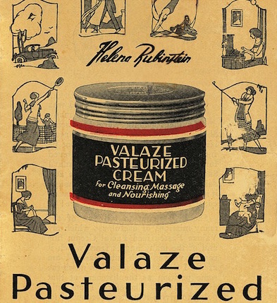 A 1920s ad for Valaze Pasteurized Cream shows women enjoying outdoor sports like golf and tennis. (Via olfaktoria.pl)