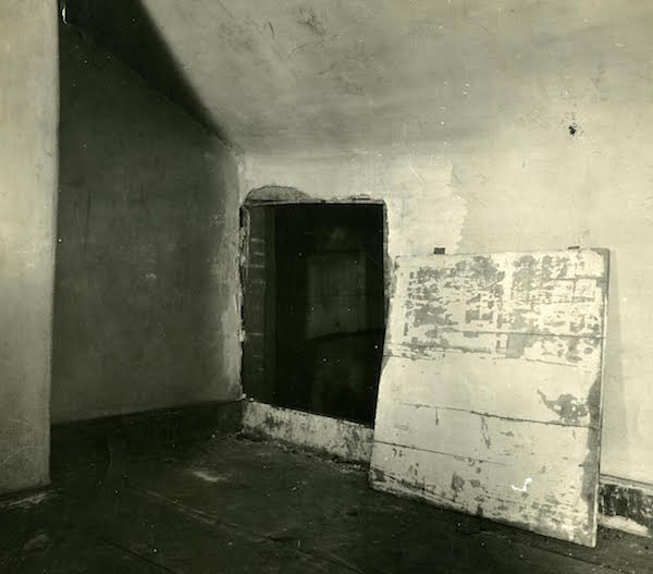 The entrance to the secret room in Elizabeth Van Lew's mansion. (From "Liar, Temptress, Soldier, Spy")