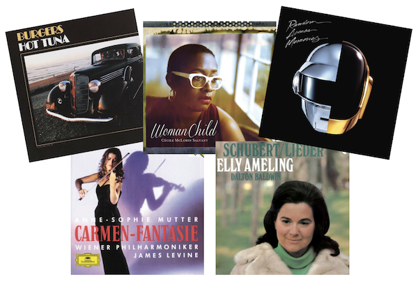 Some of the music the author listened to at Manley and Lam's home on VTL amplifiers.