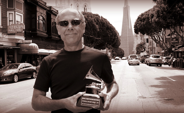 In 2013, Dave Smith, seen here near his company's San Francisco headquarters, was awarded a Grammy for developing MIDI with Ikutaro Kakehashi of Roland. Kakehashi won an award, too.