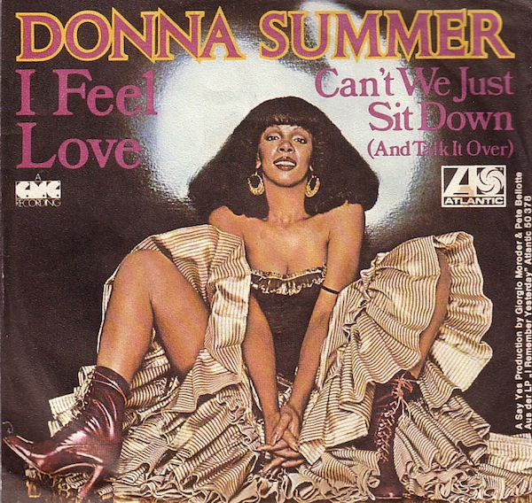 Giorgio Moroder and Pete Bellotte used a Moog synthesizer to help make Donna Summer's "I Feel Love" a 1977 disco hit. Via Ultratop.