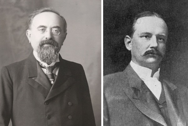 Two of California's most important wine figures at the end of the 19th century were Isaias Hellman (left) and Percy Morgan.