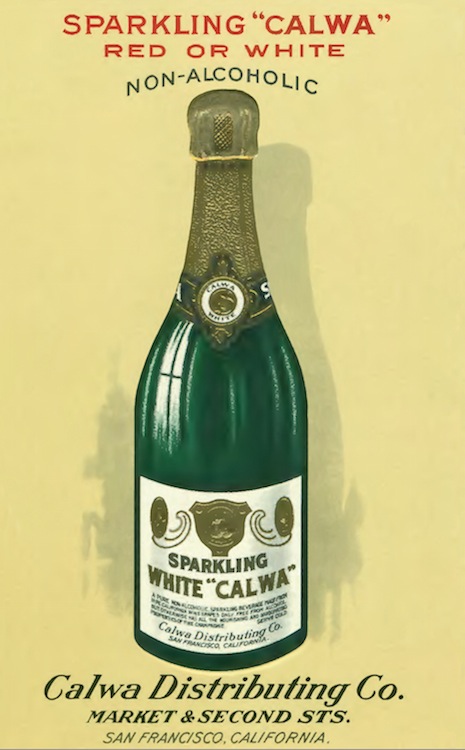 As the clouds of Prohibition loomed, the C.W.A. put more of its energies and resources into non-alcoholic grape beverages such as Calwa. (Courtesy Gail Unzelman)