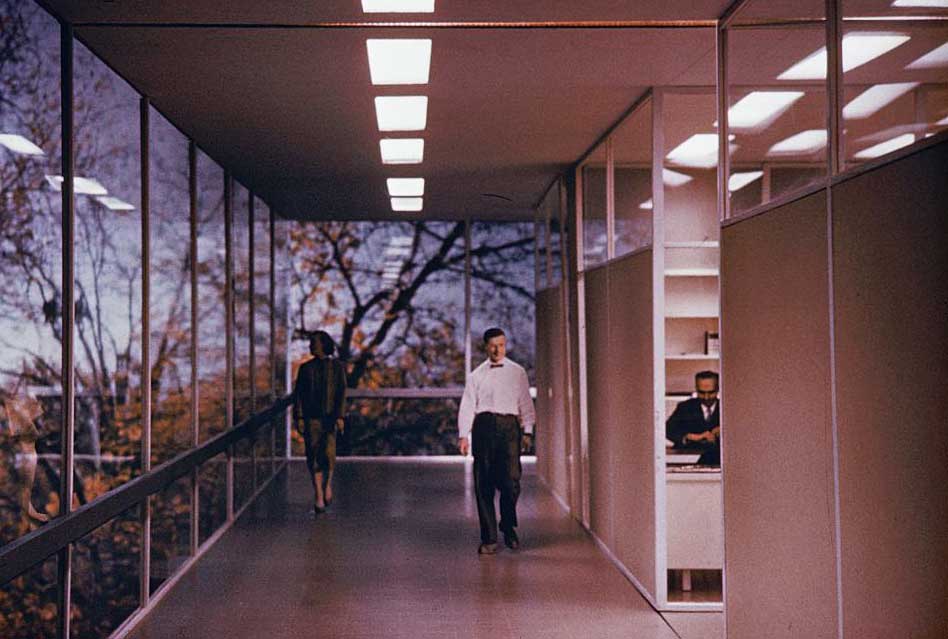 A model for IBM’s Thomas J. Watson Research Center in Yorktown Heights, New York, circa late 1950s. Photos by Balthazar Korab, via the Library of Congress.