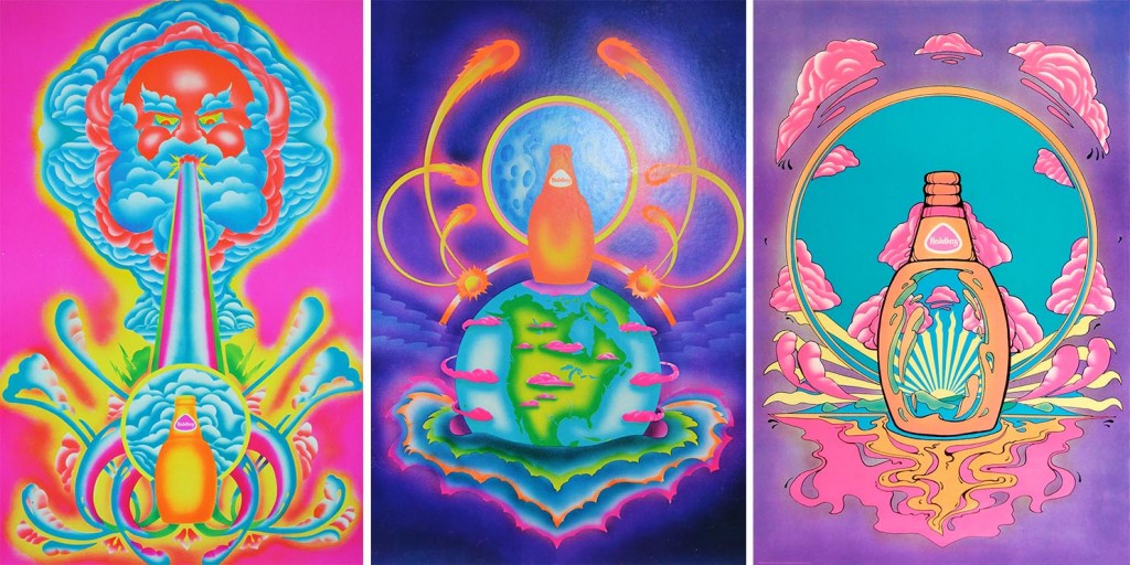 In the 1970s, Moehring added the airbrush to his artistic arsenal, creating several posters for a regional beer brand called Heidelberg.