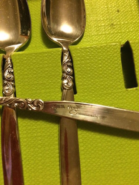 The "South Seas" Community Plate pattern embraced the 1950s tiki trend.