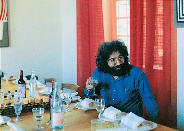 Jerry Garcia of the Grateful Dead at Château d'Hérouville, 1971.