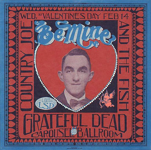 Ham was promised that Light Sound Dimension would be credited on this 1968 poster for a show at the Carousel Ballroom (it became the Fillmore West that summer), but the group's name was abbreviated to its initials.