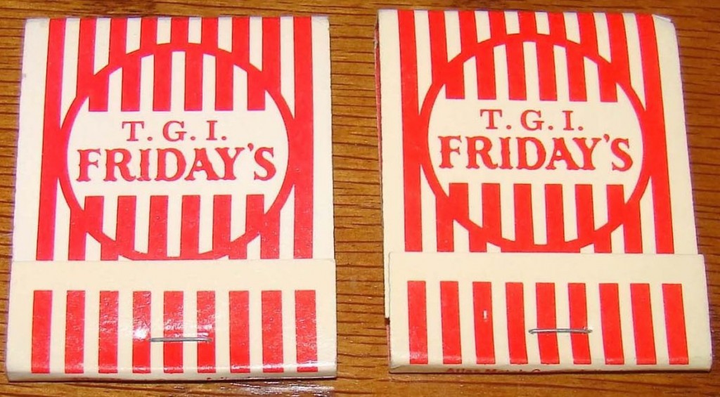 Vintage T.G.I. Friday's matchbooks.