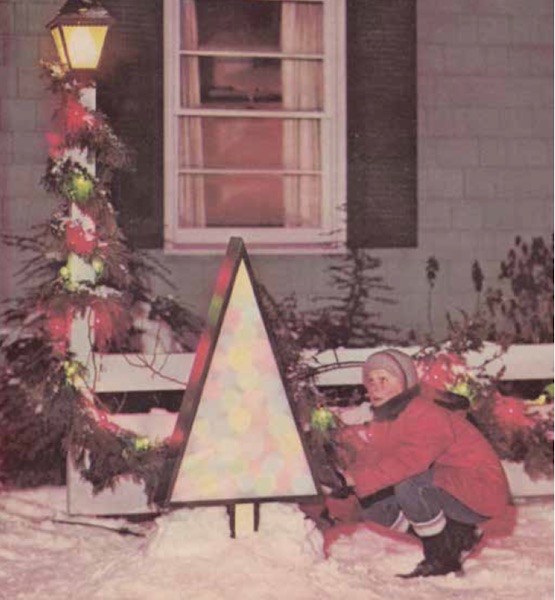 Inspiration from the 1963 "GE Christmas Lighting and Decorating Guide." (From Mid-Century Christmas, reproduced with permission from GE Lighting, a business of General Electric Company.)