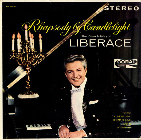 Garrett played the freshly recorded "Love is a Drag" in his studio while shooting the 1962 cover image for Liberace's "Rhapsody by Candlelight."