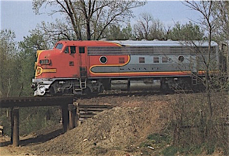 Electro-Motive sold its F-series diesel locomotive to lots of railroads, but the Atchison, Topeka & Santa Fe loco, with its "warbonnet" paint job, is the most iconic.