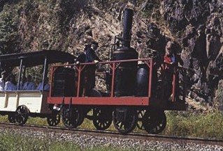 The first steam locomotive made in the U.S.A was the Tom Thumb, which had a vertical boiler.