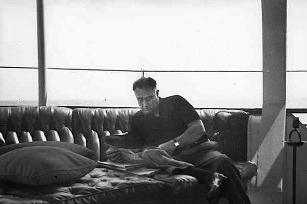 President Franklin Roosevelt aboard the USS Potomac, 1936.
