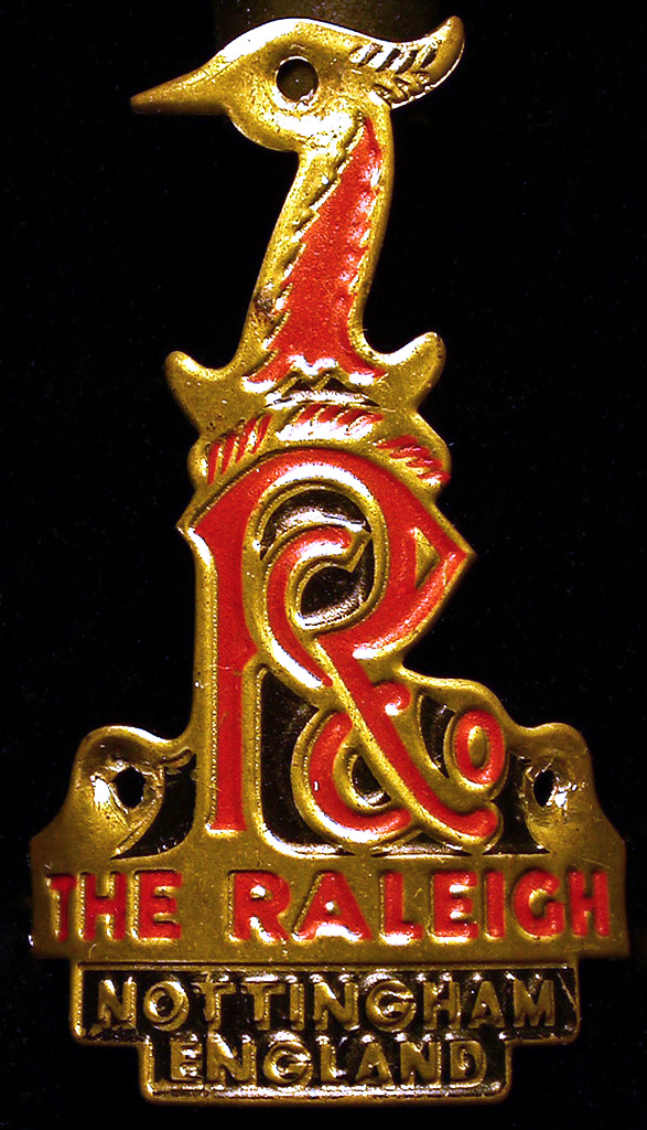 A version of Raleigh's heron badge, circa 1960s - '70s.