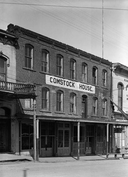 The Red Dog occupied the first floor of the Comstock House, which was built in 1863. Today, the Red Dog continues to draw music lovers to Virginia City, Nevada. Photo via the Red Dog.