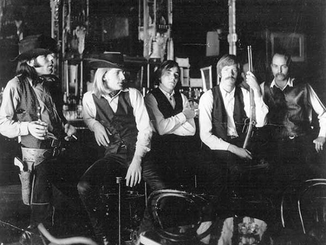 It was at the Red Dog that the look of the Charlatans came together. This photo of the band from 1965, taken at the Red Dog, is by William Westwick.