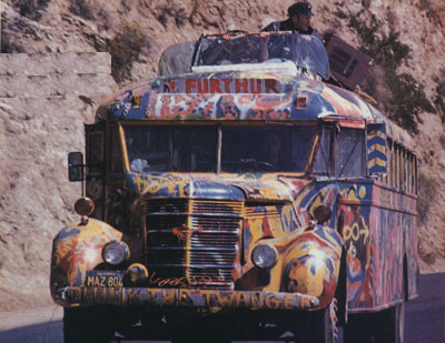 The Furthur bus, circa 1965. Via NoFurthur.com.