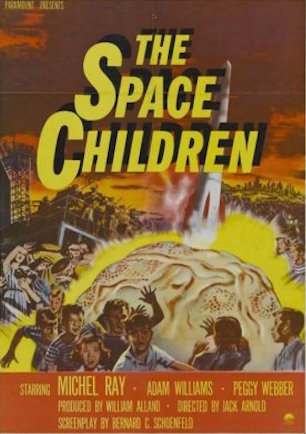 In 1958's "The Space Children," the children of scientists prevent a nuclear war by destroying the missiles their parents are working on. (Poster reproduction available on Walmart.com)
